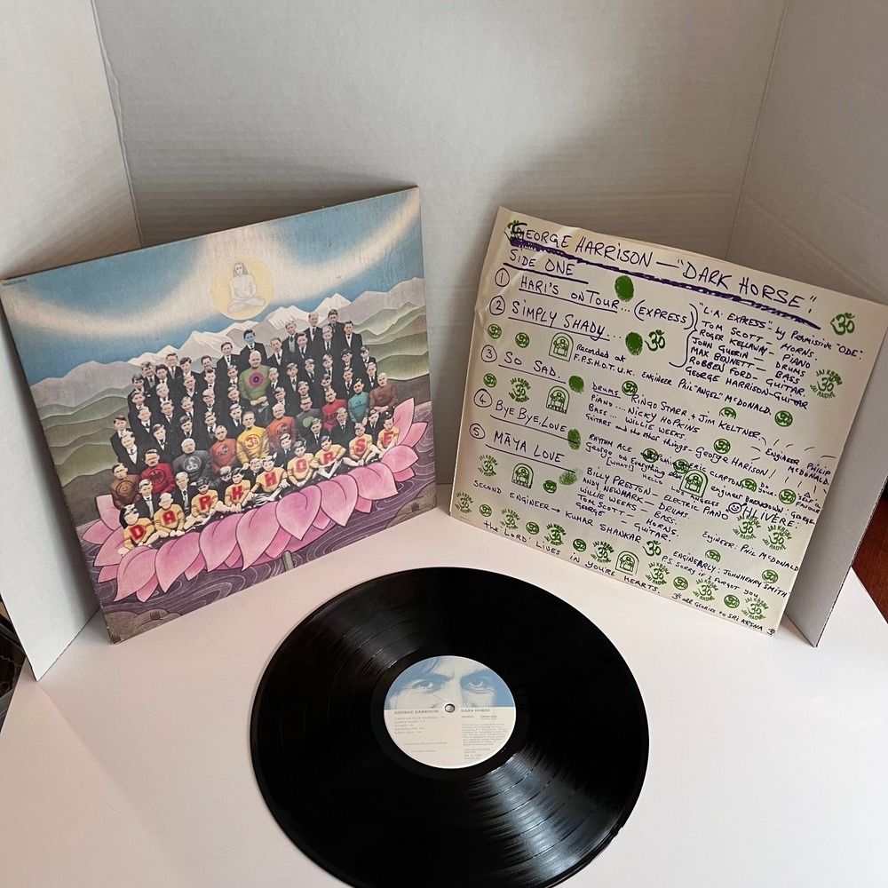 George Harrison – Dark Horse LP Record 1974 Apple Records Rock 33 RPM